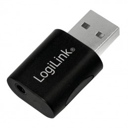 icecat_Logilink USB 2.0-Adapter, USB-A M zu 3,5 mm 4-Pin F, schwarz, UA0299