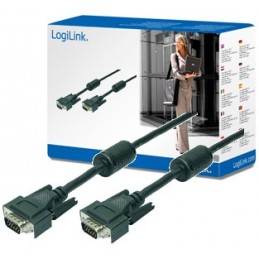 icecat_LogiLink VGA Cable 2xST black 2x Ferrit Core 10M, CV0016