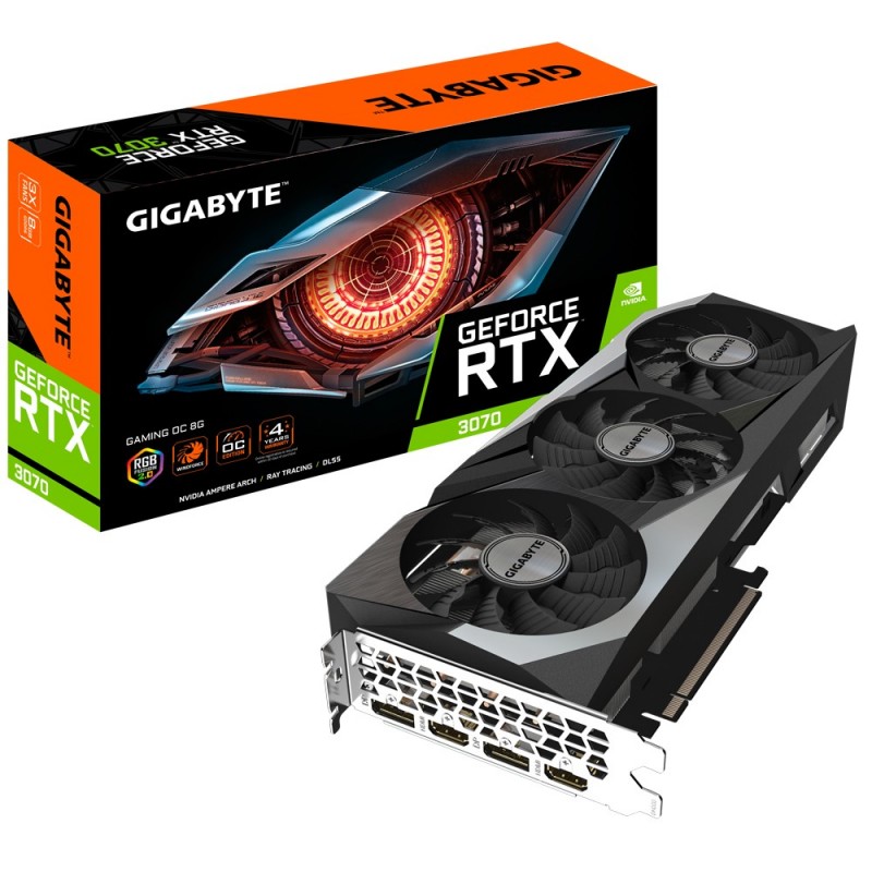 4719331309404 - Grafikkarte GeForce RTX 3070 Gaming OC 8G LHR Grafikkarte GV-N3070GAMING OC-8G 4719331309404